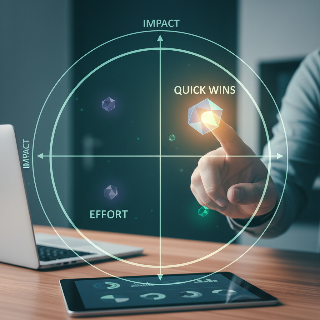 The Effort-vs-Impact Matrix: Finding Your First AI Quick Win
