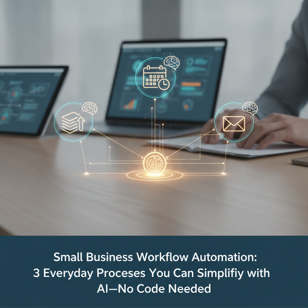 Small Business Workflow Automation: 3 Everyday Processes You Can Simplify with AI—No Code Needed